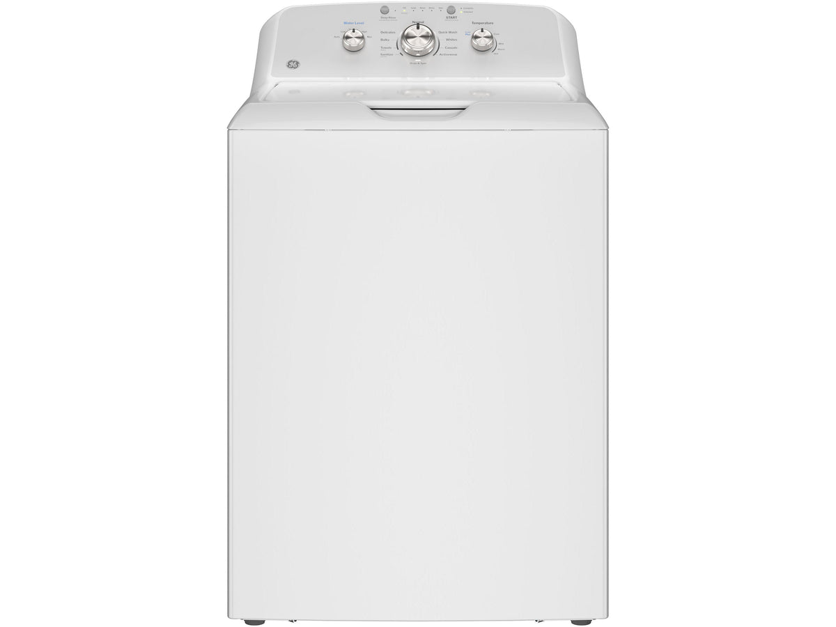 GE 4.3 cu. ft. Capacity Washer with Stainless Steel Basket,Cold Plus and Water Level Control (GTW385ASWWS)