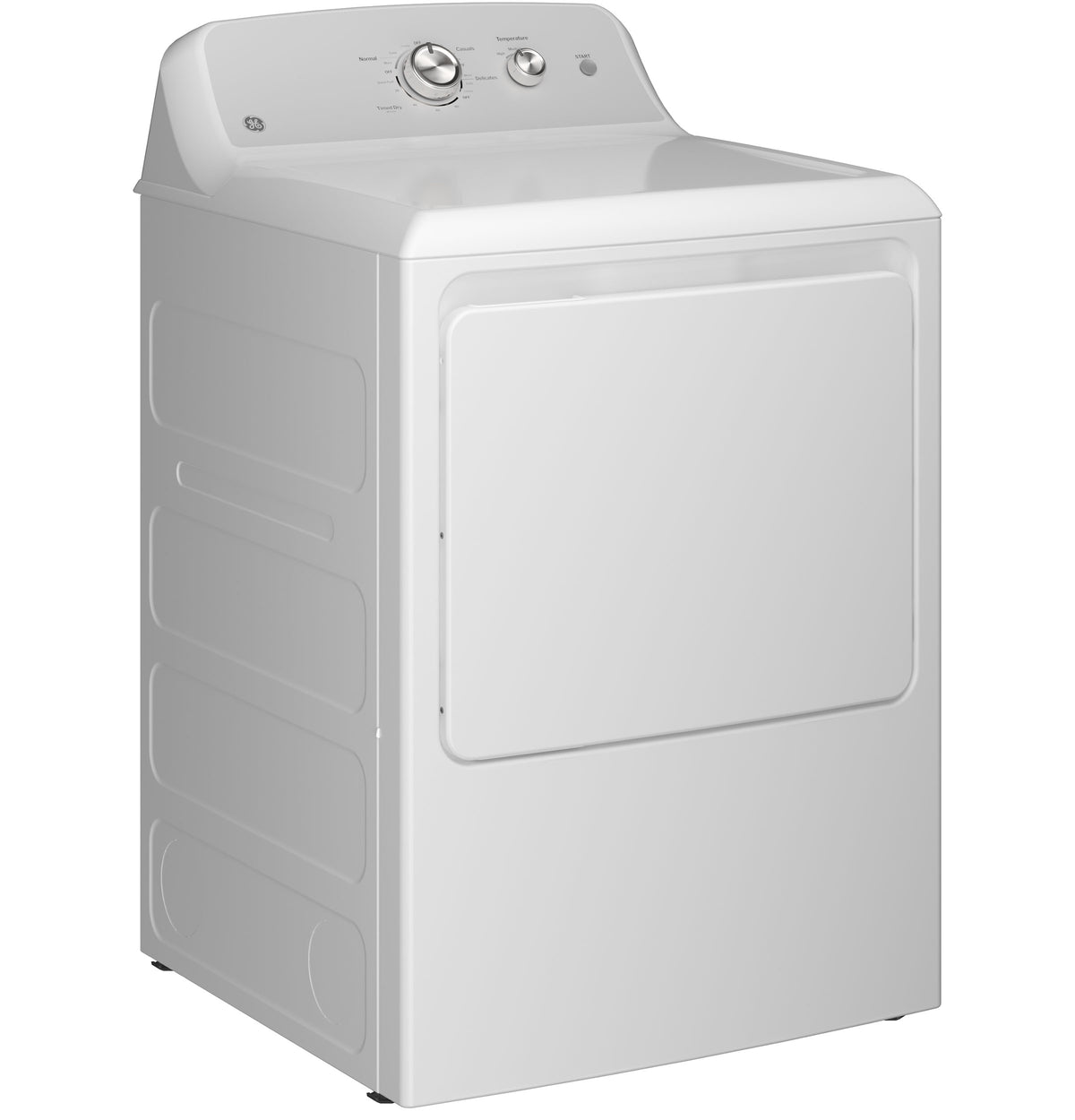 GE 6.2 cu. ft. Capacity Electric Dryer with Up To 120 ft. Venting and Shallow Depth (GTX38EASWWS)