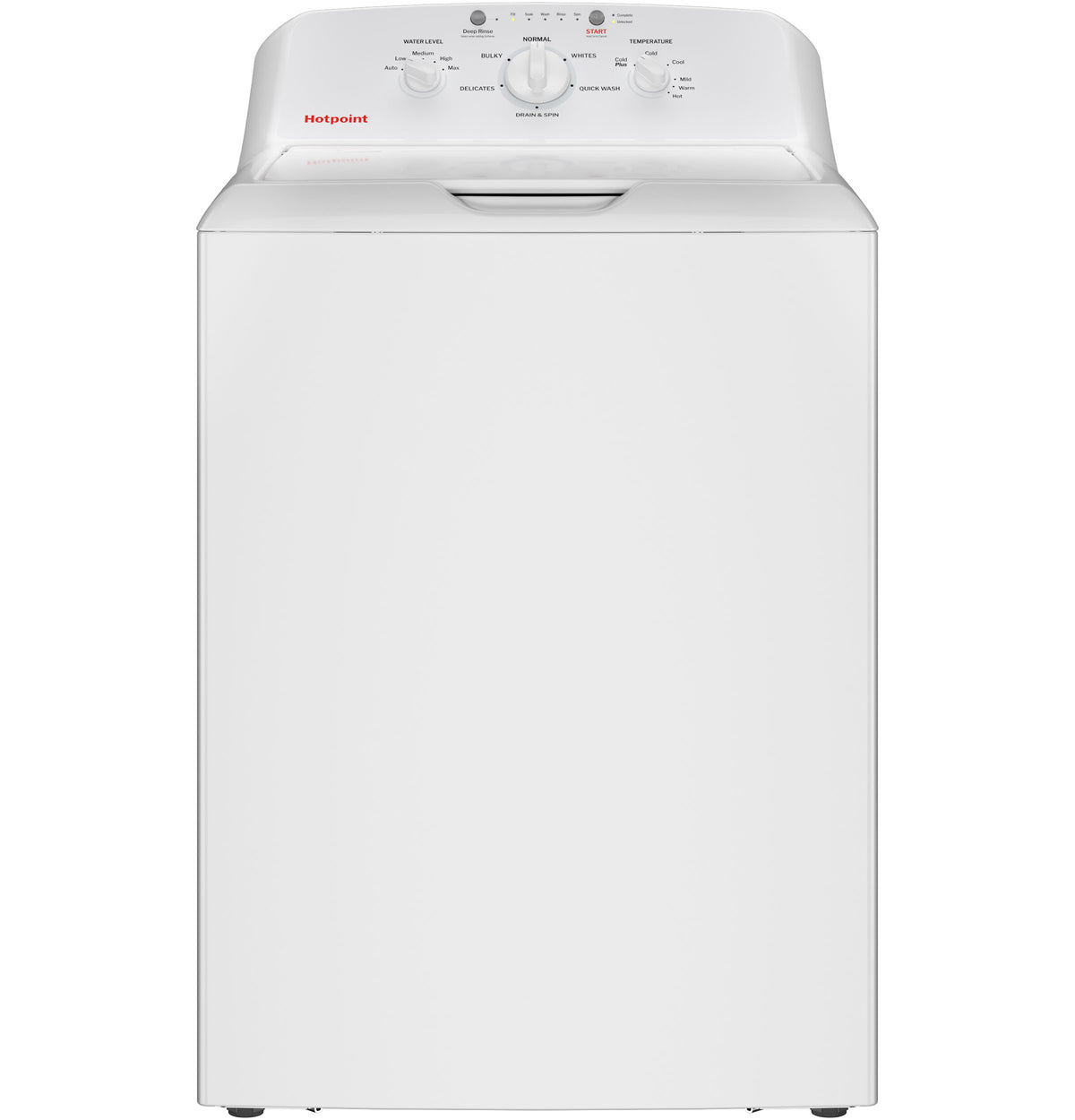 Hotpoint 4.0 Cu. Ft. Capacity Washer With Stainless Steel Basket,cold Plus And Water Level Control (HTW265ASWWW)