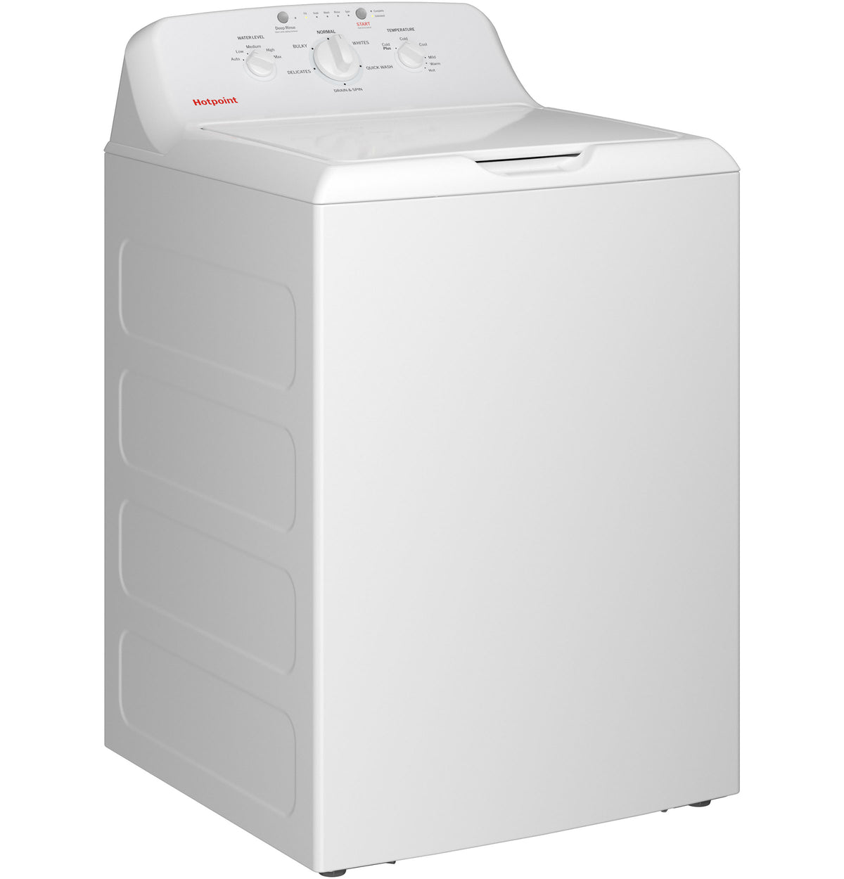 Hotpoint 4.0 Cu. Ft. Capacity Washer With Stainless Steel Basket,cold Plus And Water Level Control (HTW265ASWWW)