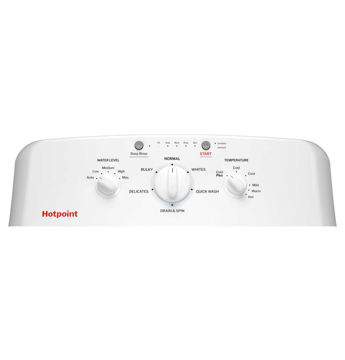 Hotpoint 4.0 Cu. Ft. Capacity Washer With Stainless Steel Basket,cold Plus And Water Level Control (HTW265ASWWW)