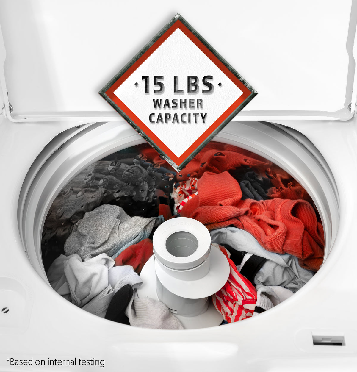 Hotpoint 4.0 Cu. Ft. Capacity Washer With Stainless Steel Basket,cold Plus And Water Level Control (HTW265ASWWW)