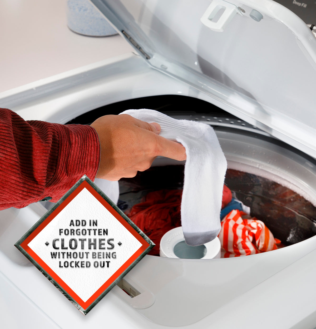 Hotpoint 4.0 Cu. Ft. Capacity Washer With Stainless Steel Basket,cold Plus And Water Level Control (HTW265ASWWW)