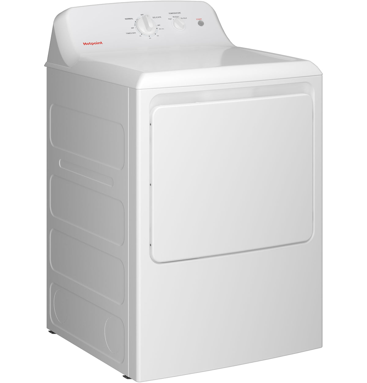 Hotpoint 6.2 Cu. Ft. Capacity Electric Dryer With Up To 120 Ft. Venting And Shallow Depth (HTX26EASWWW)