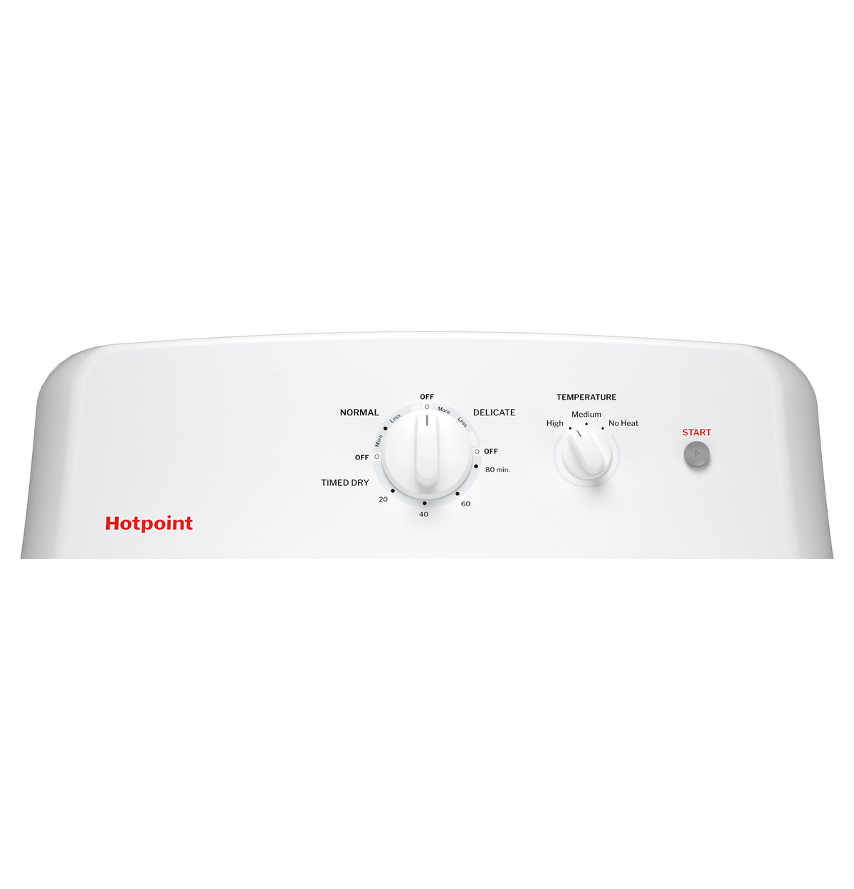 Hotpoint 6.2 Cu. Ft. Capacity Electric Dryer With Up To 120 Ft. Venting And Shallow Depth (HTX26EASWWW)