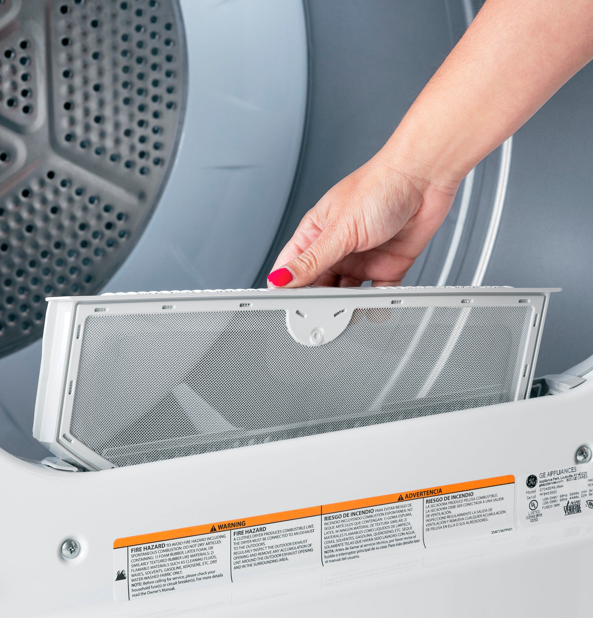 Hotpoint 6.2 Cu. Ft. Capacity Electric Dryer With Up To 120 Ft. Venting And Shallow Depth (HTX26EASWWW)