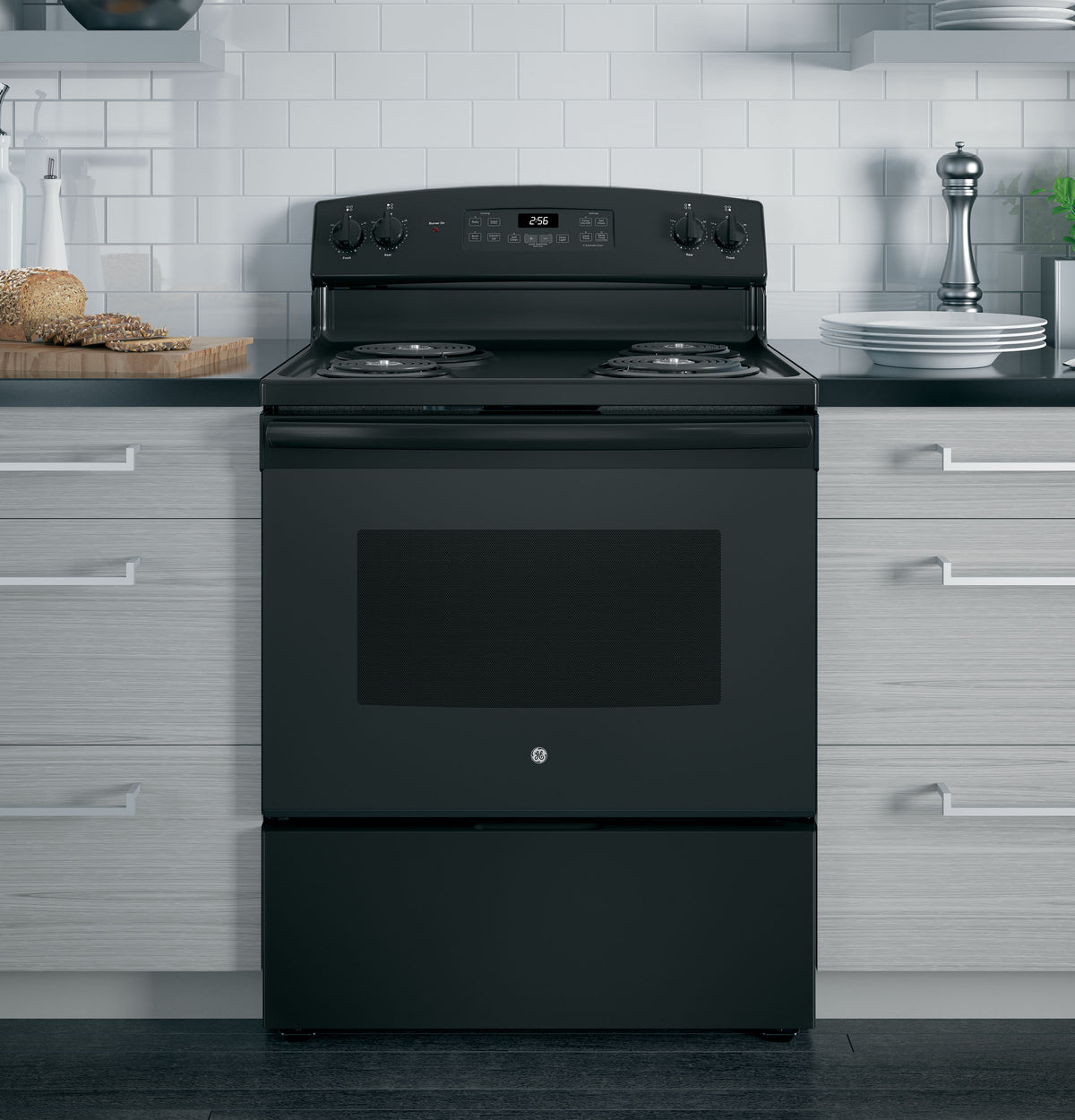 GE 30" Free-Standing Self-Clean Electric Range (JB256DMBB)