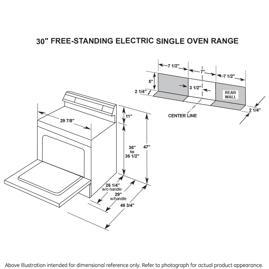 GE 30" Free-Standing Self-Clean Electric Range (JB256DMBB)