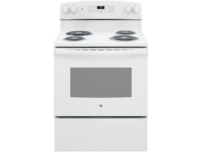 GE 30" Free-Standing Self-Clean Electric Range (JB256DMWW)