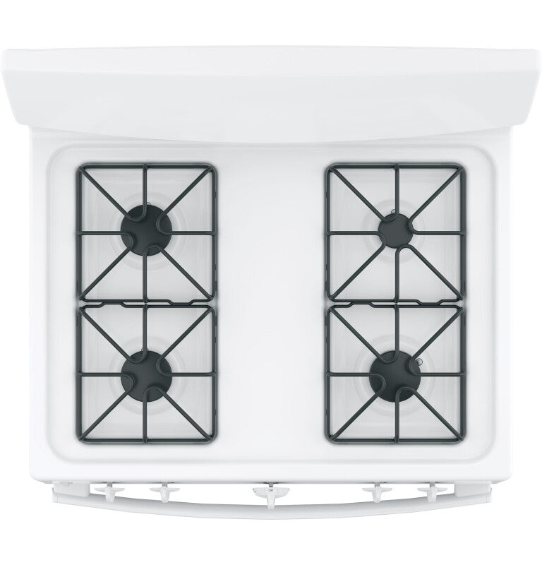 GE 30" Free-Standing Front Control Gas Range (JGBS10DEMWW)