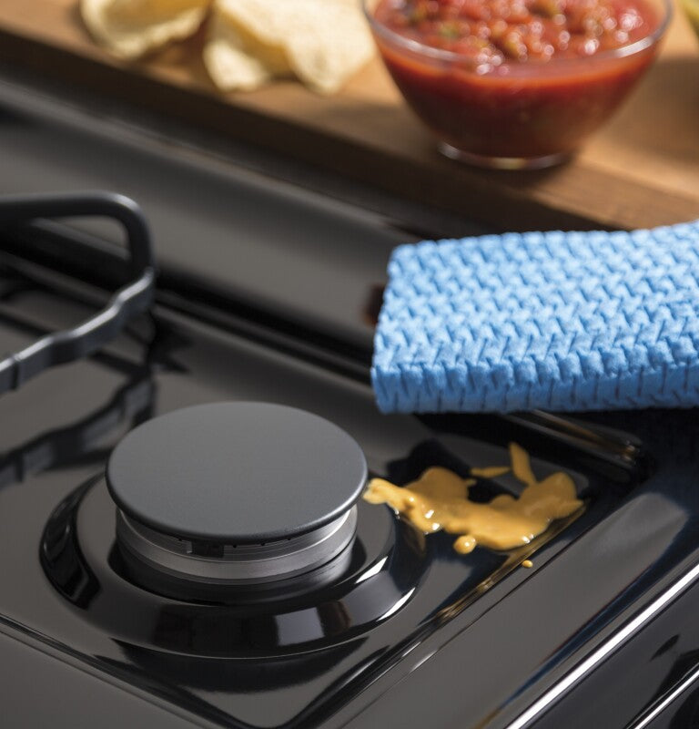 GE 30" Free-Standing Front Control Gas Range (JGBS10DEMWW)