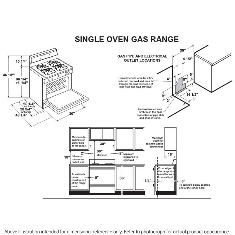 GE 30" Free-Standing Front Control Gas Range (JGBS10DEMWW)