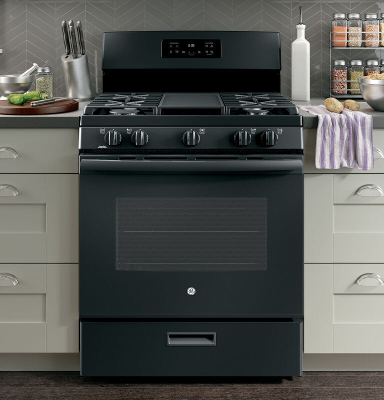 GE 30" Free-Standing Gas Range (JGBS66DEKBB)