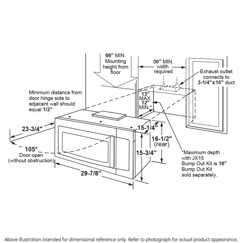 GE 1.6 Cu. Ft. Over-the-Range Microwave Oven (JVM3160DFBB)