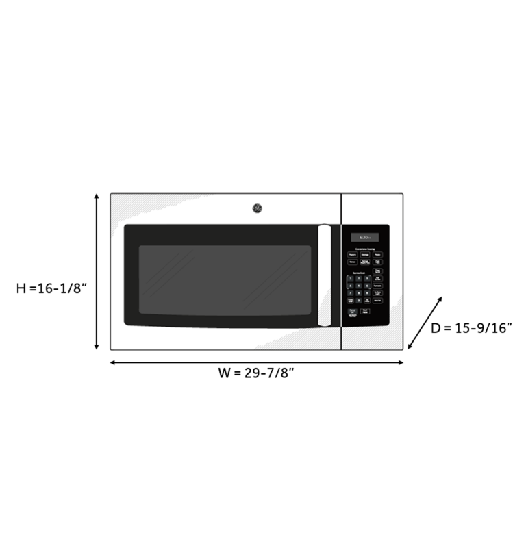 GE 1.6 Cu. Ft. Over-the-Range Microwave Oven (JVM3160DFBB)