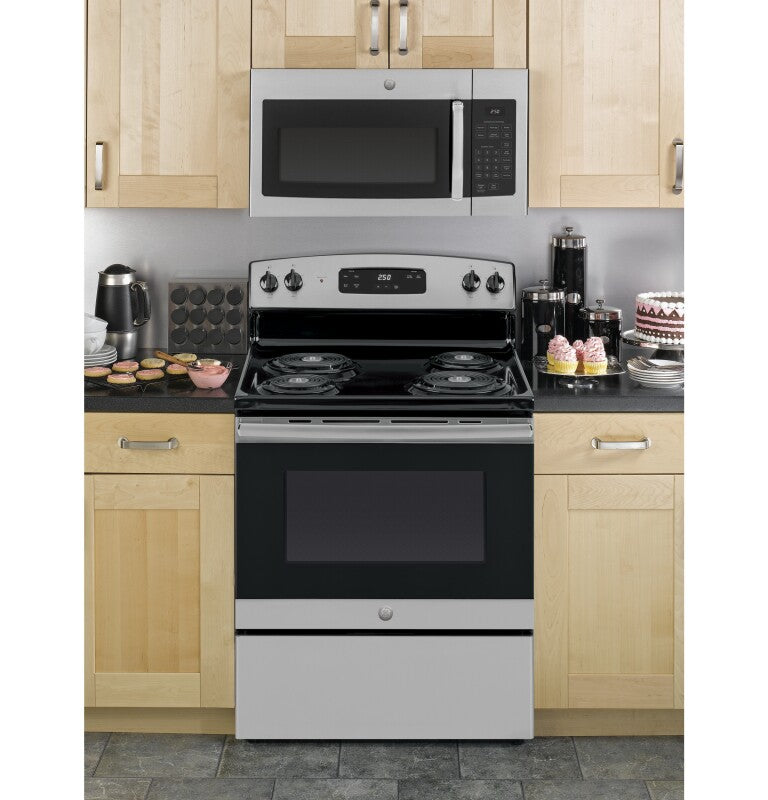 GE 1.6 Cu. Ft. Over-the-Range Microwave Oven (JVM3160RFSS)