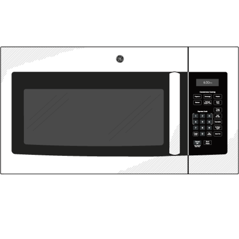 GE 1.6 Cu. Ft. Over-the-Range Microwave Oven (JVM3160RFSS)