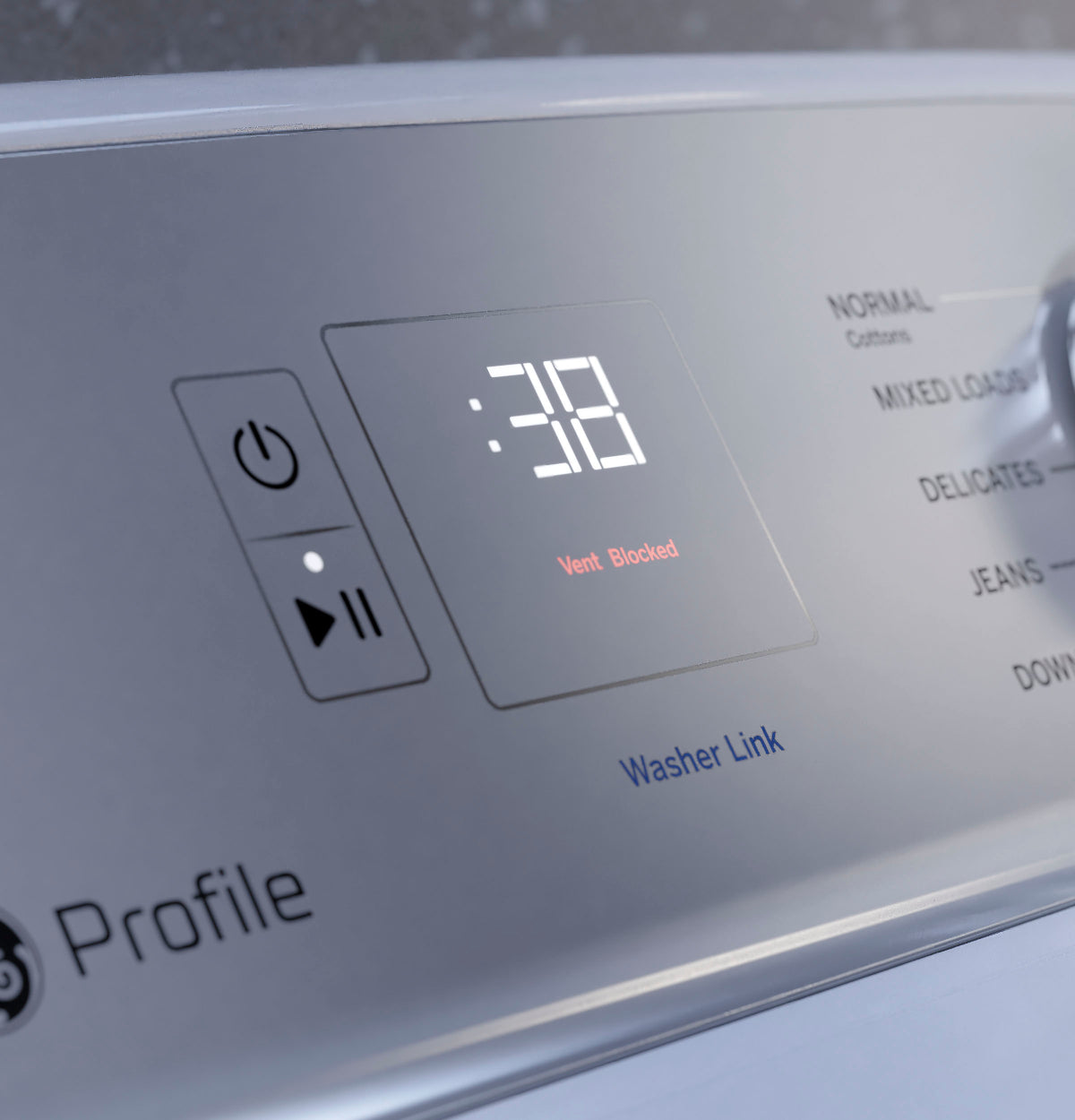 GE Profile 7.4 cu. ft. Capacity aluminized alloy drum Electric Dryer with Sanitize Cycle and Sensor Dry (PTD60EBPRDG)