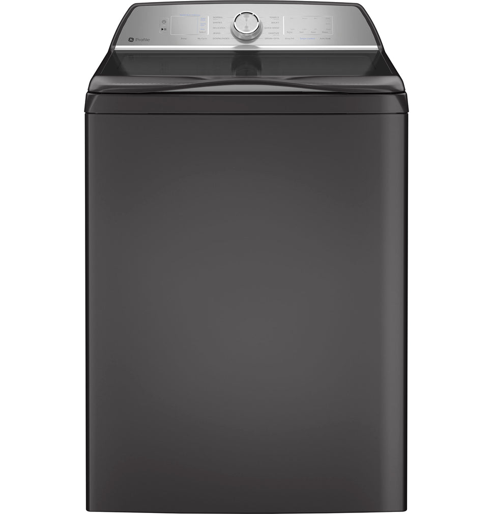 GE Profile 4.9 cu. ft. Capacity Washer with Smarter Wash Technology and FlexDispense (PTW605BPRDG)
