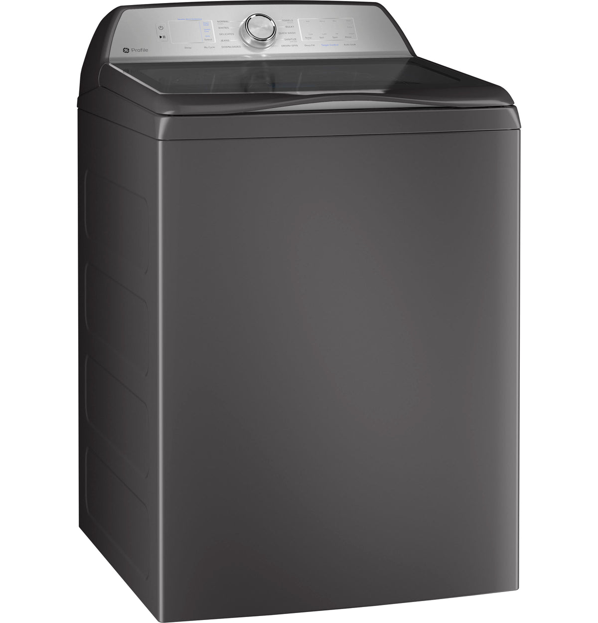 GE Profile 4.9 cu. ft. Capacity Washer with Smarter Wash Technology and FlexDispense (PTW605BPRDG)