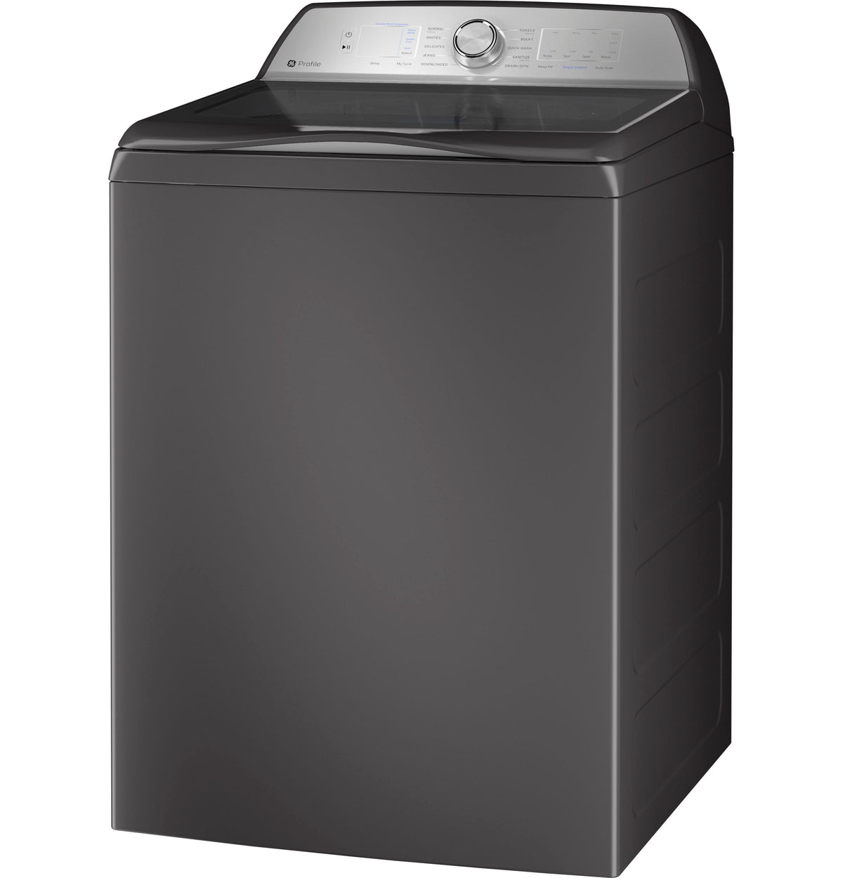 GE Profile 4.9 cu. ft. Capacity Washer with Smarter Wash Technology and FlexDispense (PTW605BPRDG)