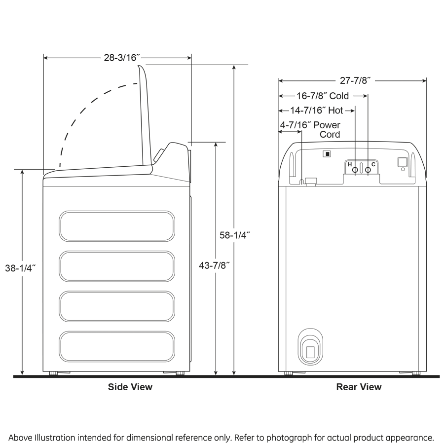 GE Profile 5.4 cu. ft. Capacity Washer with Smarter Wash Technology and FlexDispense (PTW700BSTWS)