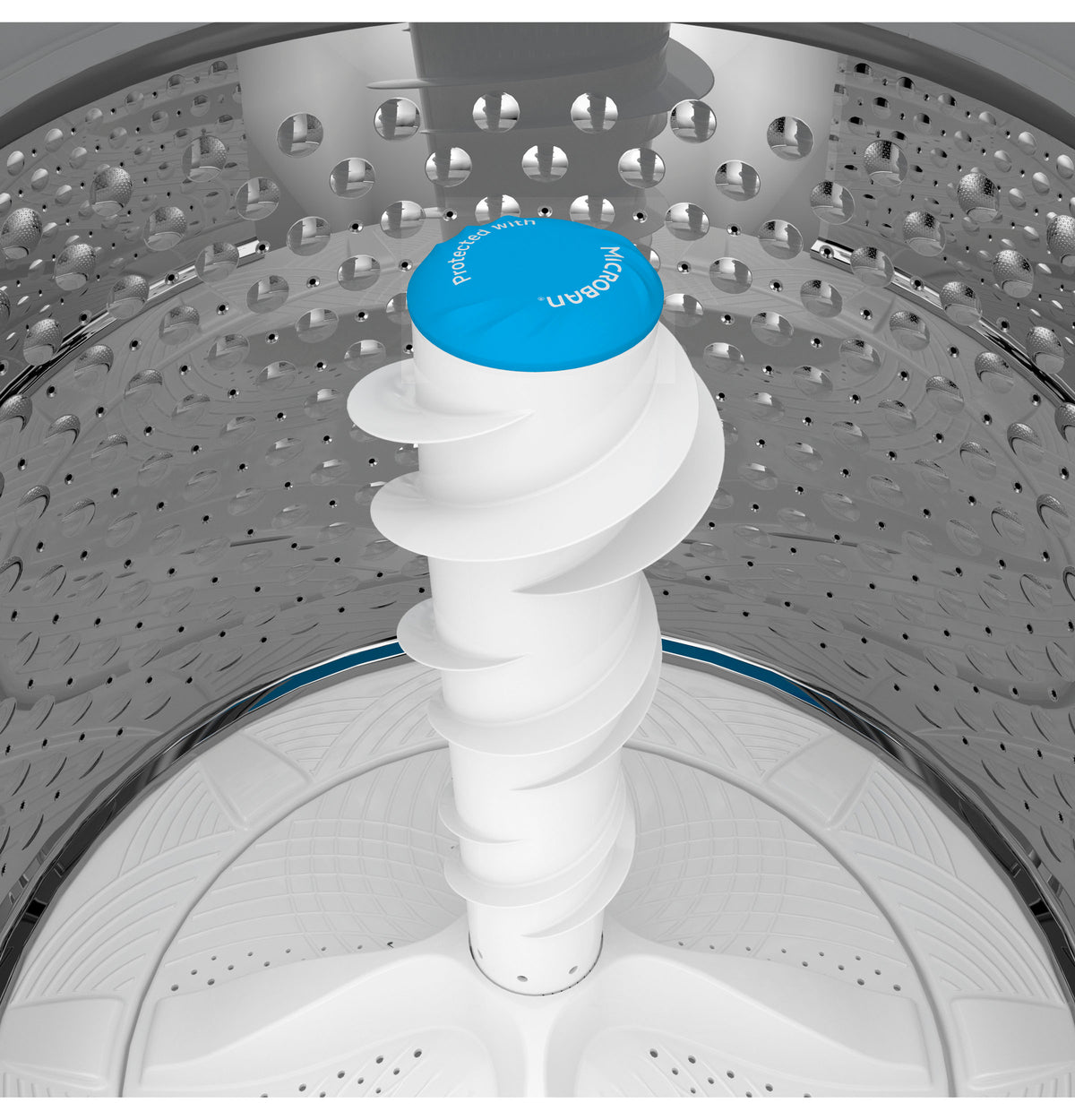 GE Profile 5.3 cu. ft. Capacity Washer with Smarter Wash Technology and FlexDispense (PTW705BSTWS)