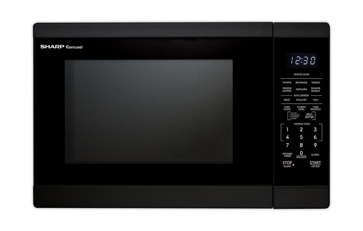 Sharp 1.4 Cu. Ft. 1100w Black Countertop Microwave Oven (SMC1461KB)