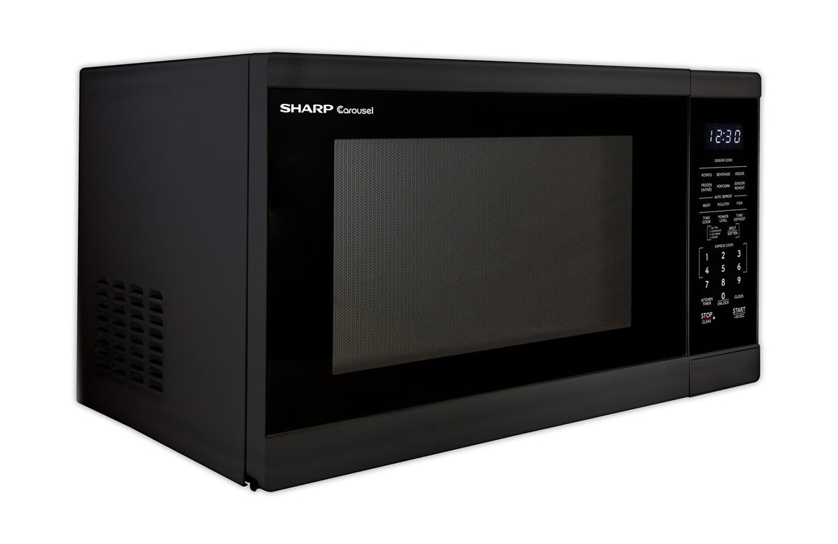 Sharp 1.4 Cu. Ft. 1100w Black Countertop Microwave Oven (SMC1461KB)