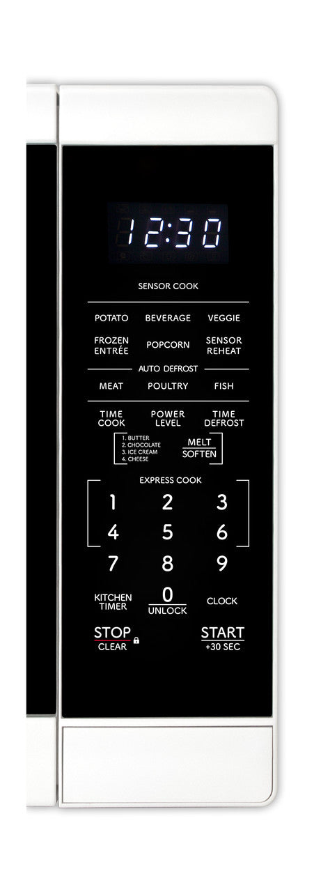 Sharp 1.4 Cu. Ft. 1100w White Countertop Microwave Oven (SMC1461KW)