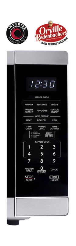 Sharp 1.4 Cu. Ft. 1100w Stainless Steel Countertop Microwave Oven With Inverter Technology (SMC1464KS)