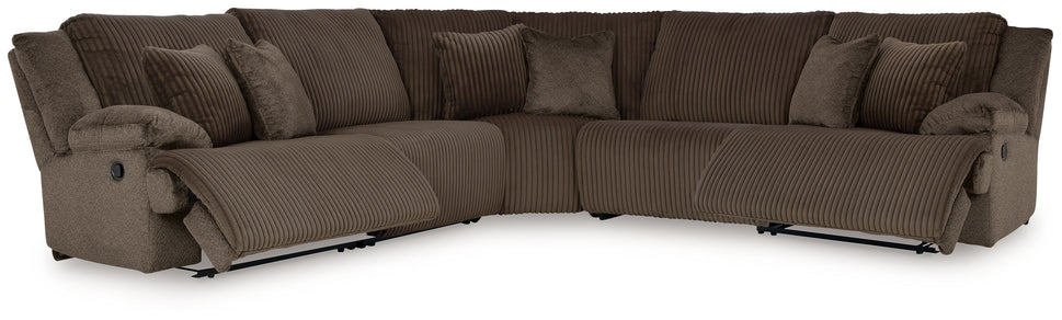 Top Tier 5 Pc Reclining Sectional